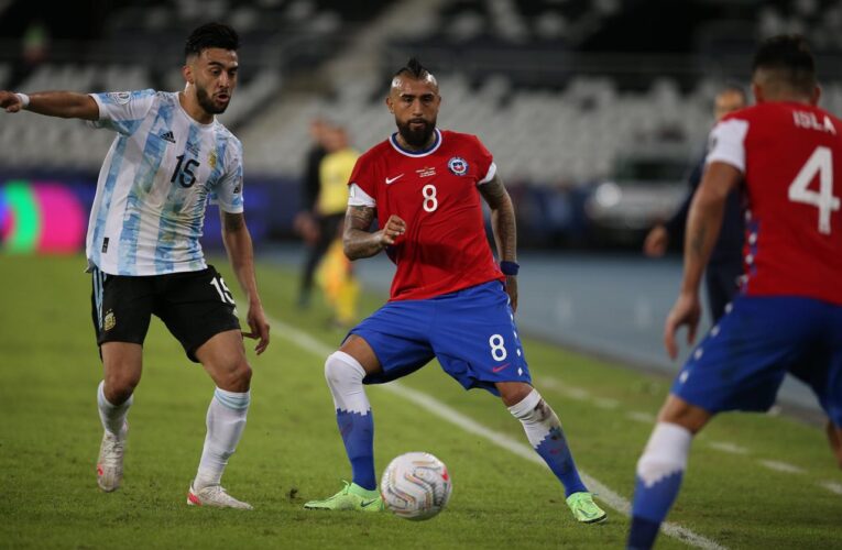 ? #CopaAmérica ⚽  @Argentina  ?? 1 (Lionel Messi) 33´ ? #Chile ?? 1 (Eduardo Vargas) 57´ ? ¡Final del partido en Río de Janeiro!  ? @LaRoja  jugará el próximo viernes 18 de Junio a las 17:00 ante #Bolivia Créditos: comunicaciones Anfp-Carlos Parra